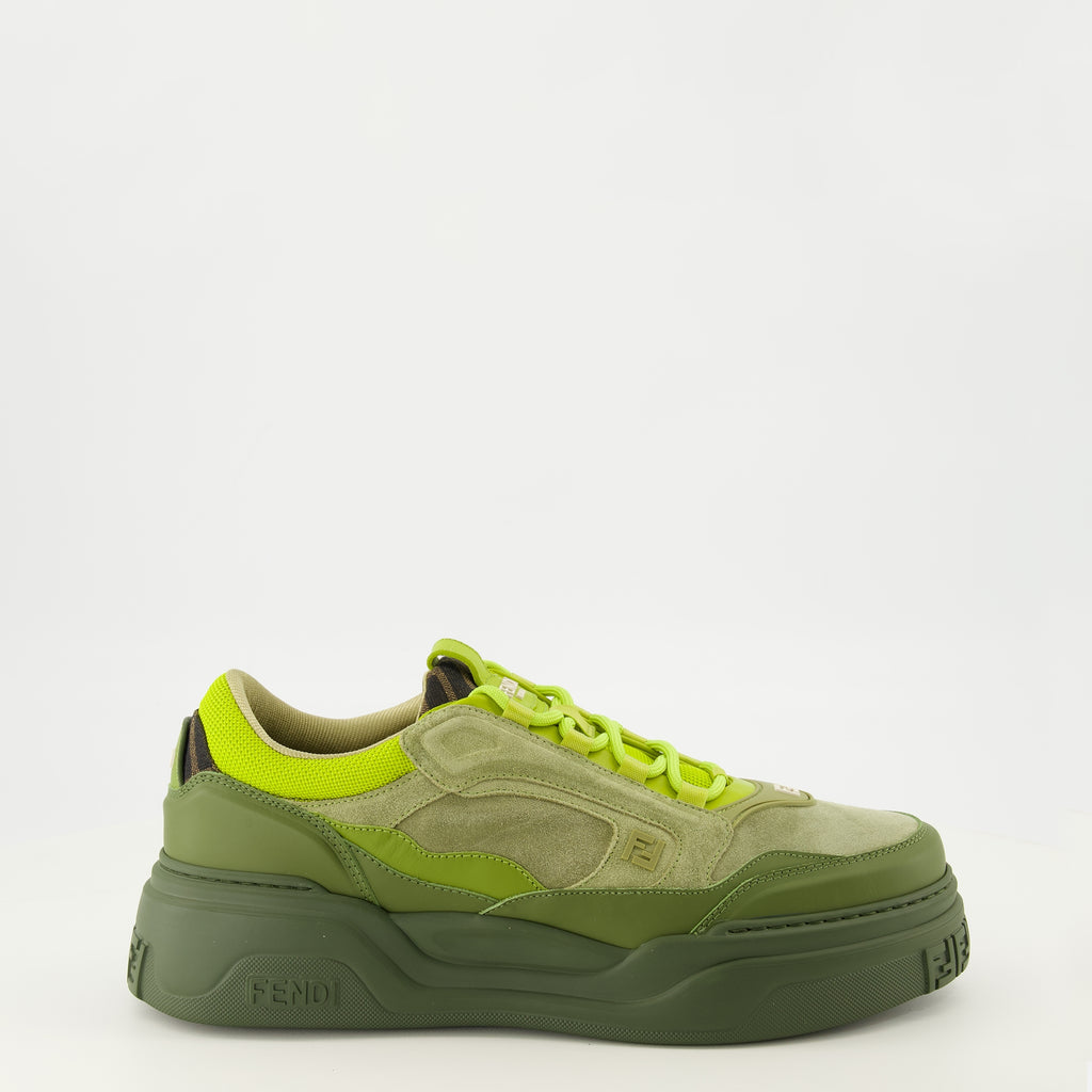 Baskets Ténis Fendi Force Verde Fendi Vert Homme