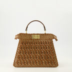Bild des Peekaboo I See U kleinen maroon Artikels von Fendi für Damen - Frühjahr-Sommer 2026 - Vorderansicht