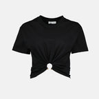 T-shirts Piercing T-shirt Rabanne Black Femme