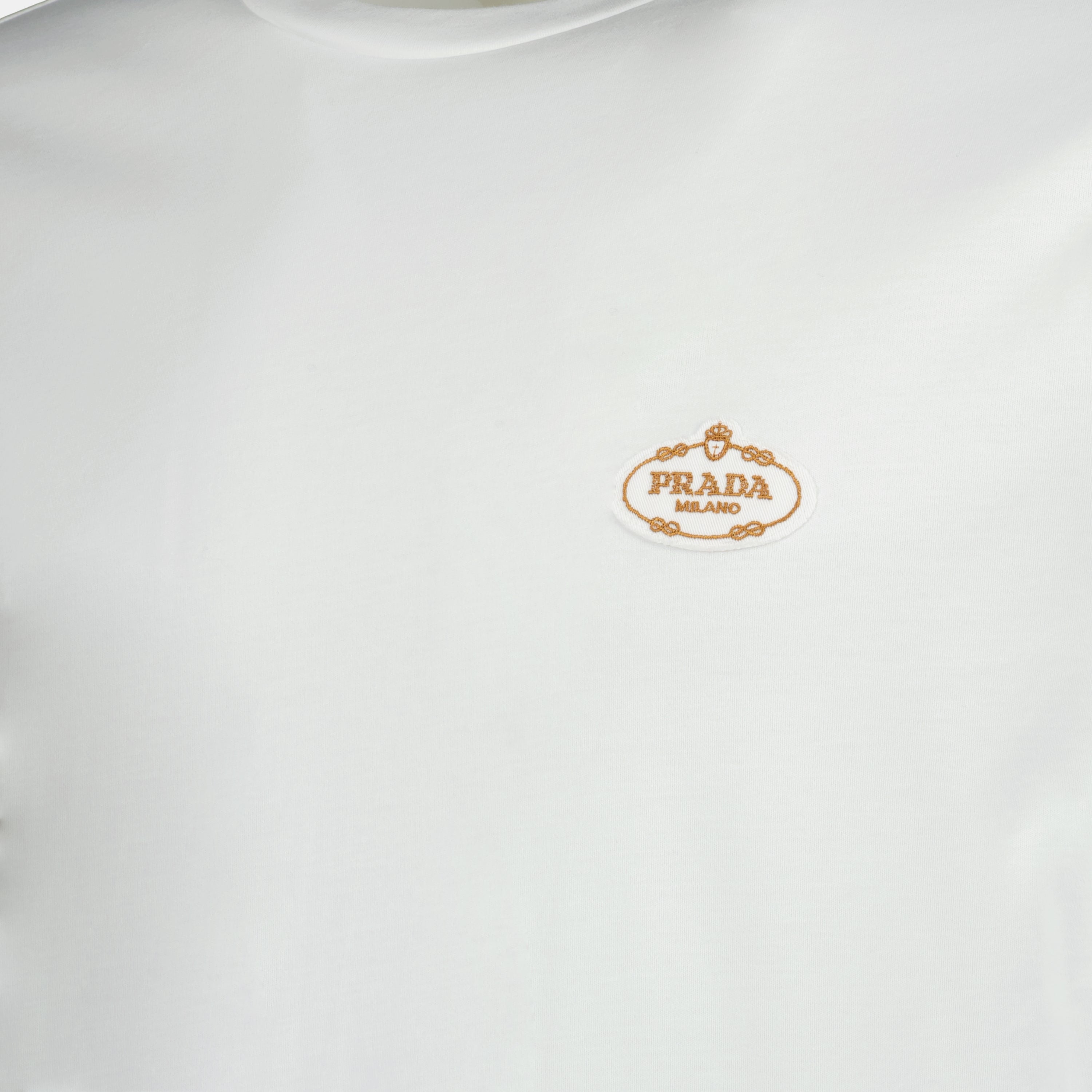 T-shirts T-shirt logo Prada Blanc Homme