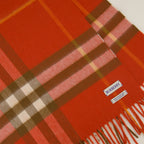 Image de l'article Écharpe en cachemire Check orange de la marque Burberry pour Unisex - Saison Printemps-Été 2026 - Vue détaillée_3