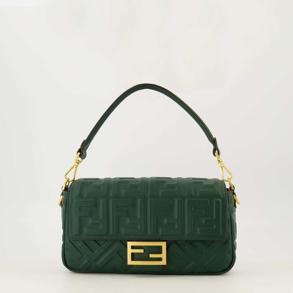 Bild des Artikels Dunkelgrüner Baguette-Beutel von Fendi für Damen - Herbst-Winter 2025 - Frontalansicht