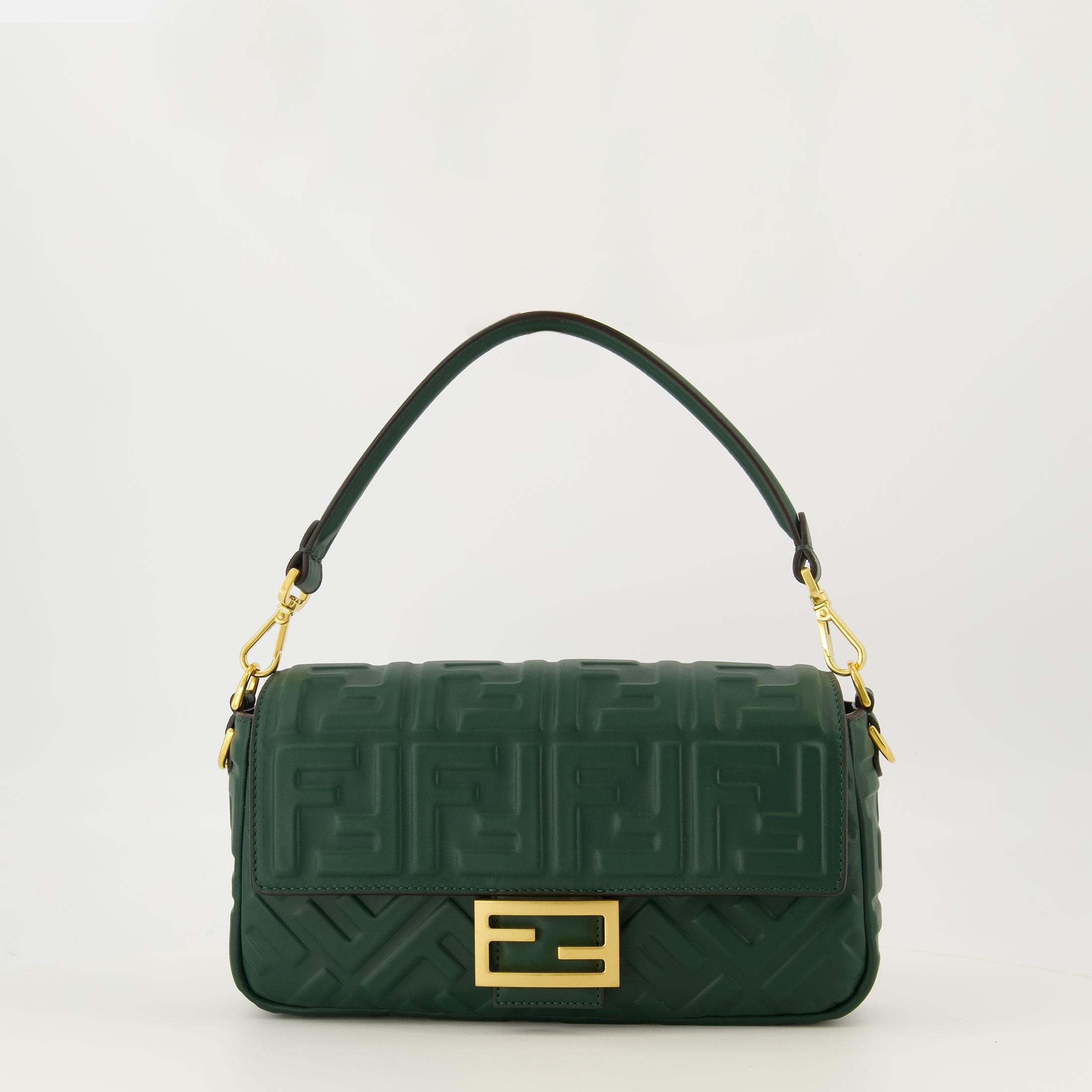Bild des Artikels Dunkelgrüner Baguette-Beutel von Fendi für Damen - Herbst-Winter 2025 - Frontalansicht
