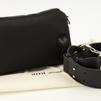 Sacs bandoulière Sac Marcel en nylon noir Ami PARIS Noir Unisexe