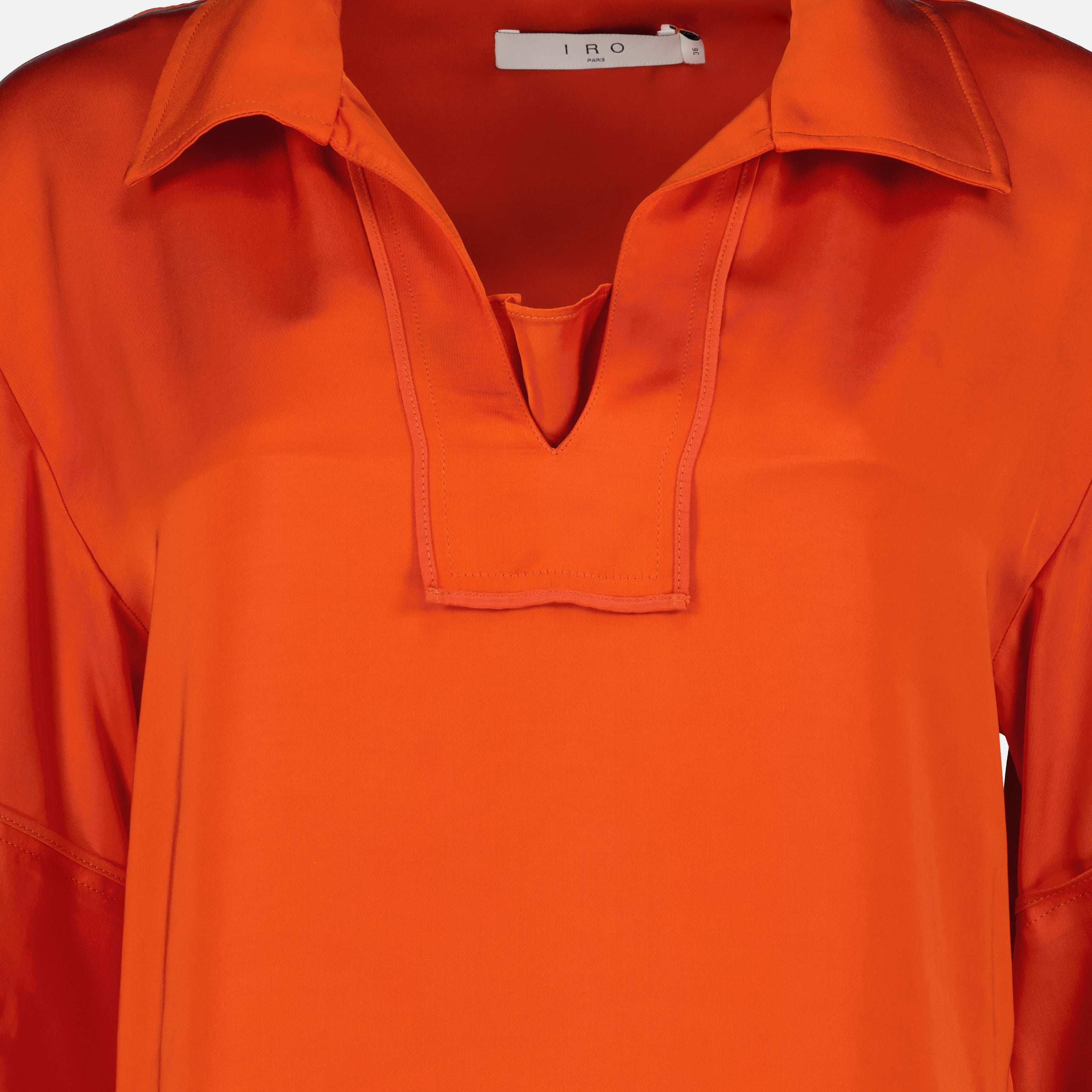 Tops Blouse orange satiné Iro Orange Femme
