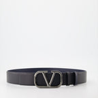 Cintos Ceinture VLogo réversible Valentino Garavani Preto Homme