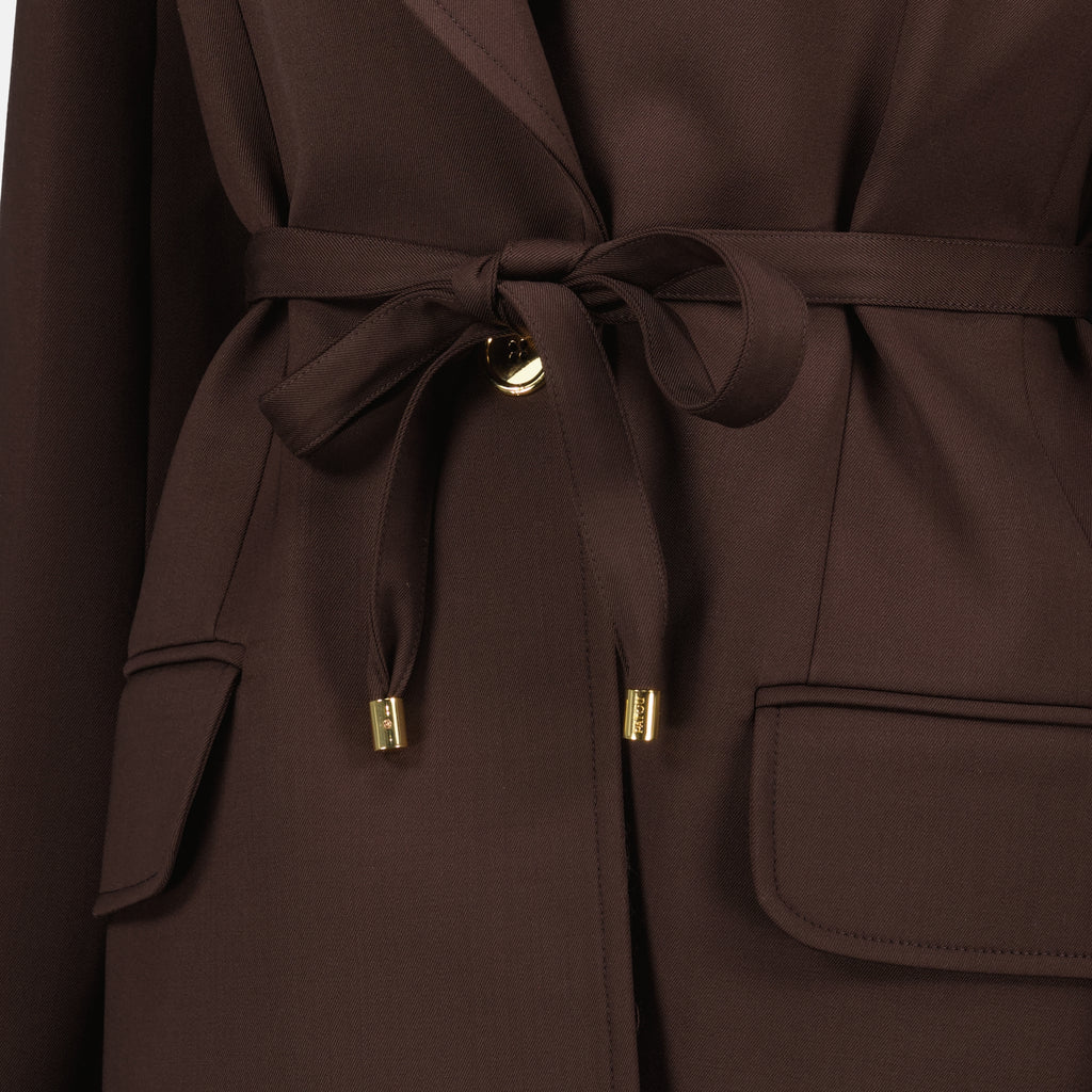 Image de l'article Veste mi-longue en laine de la marque Patou pour Femme - Saison Automne-Hiver 2025 - Vue détaillée_4