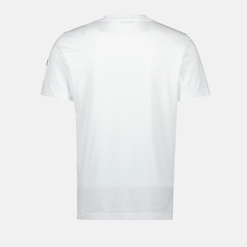 T-shirts T-shirt à logo délavé Moncler Blanc Homme