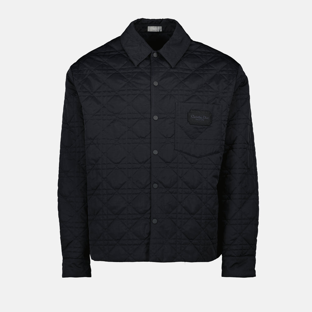 Chaquetas Camisa Overshirt Cannage Dior Negro Homme