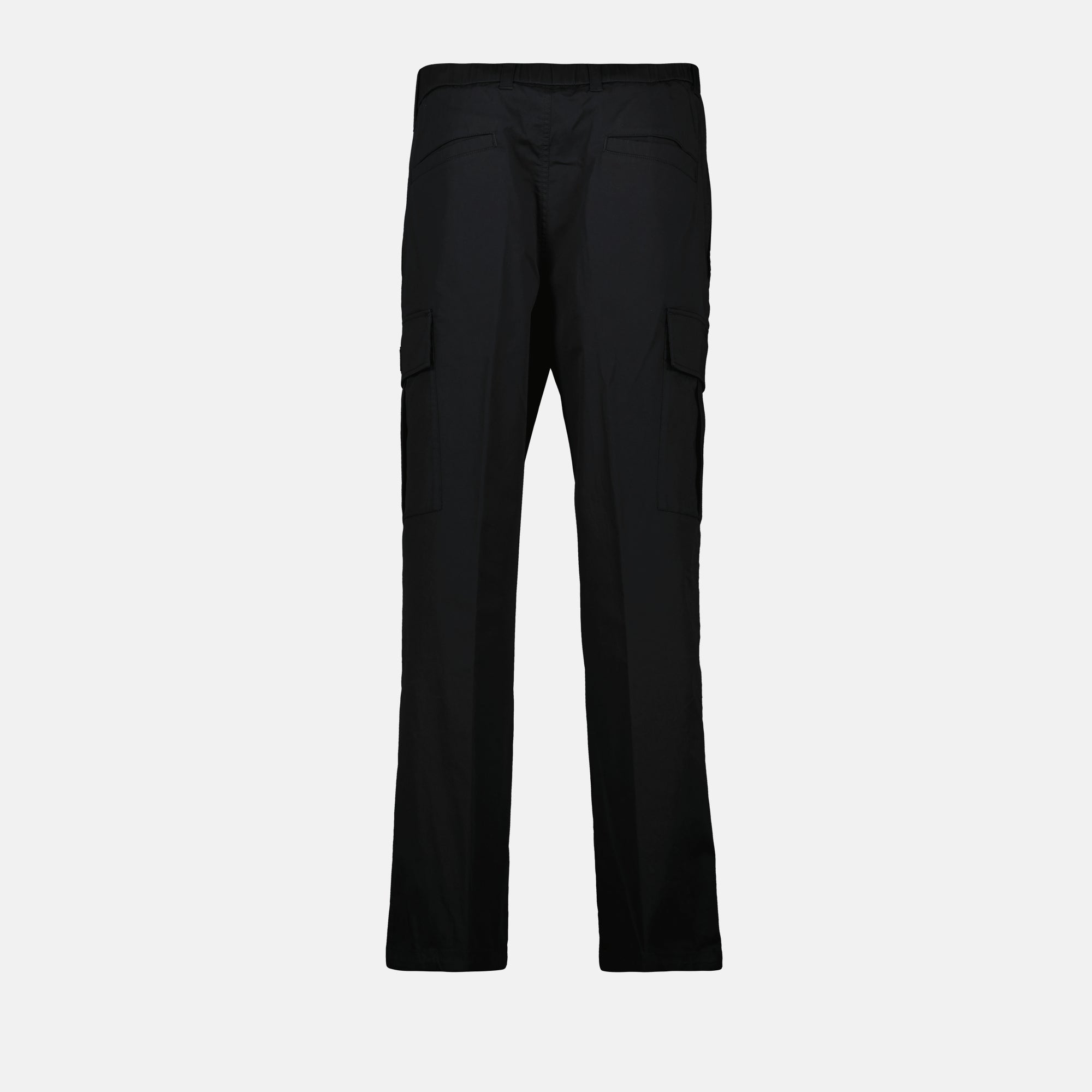 Pantalons Cargo Gabardine Moncler Noir Homme