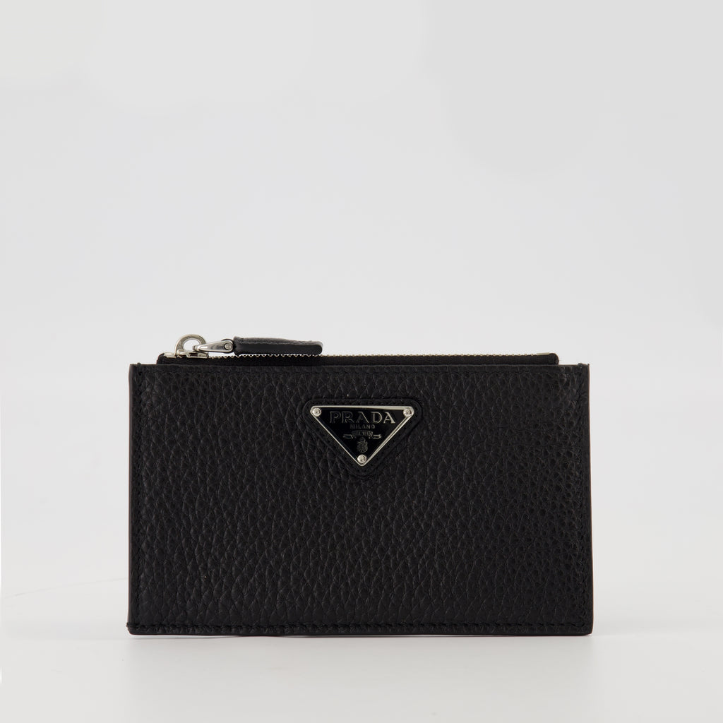 Petite maroquinerie Porta tarjetas con cremallera Prada Noir Homme