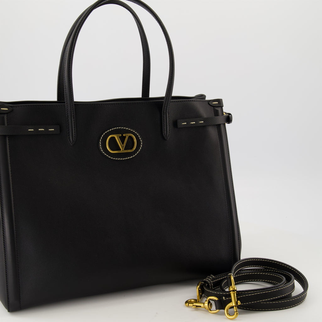 Tote bags Antibes Leder Tote Bag Valentino Garavani Schwarz Homme