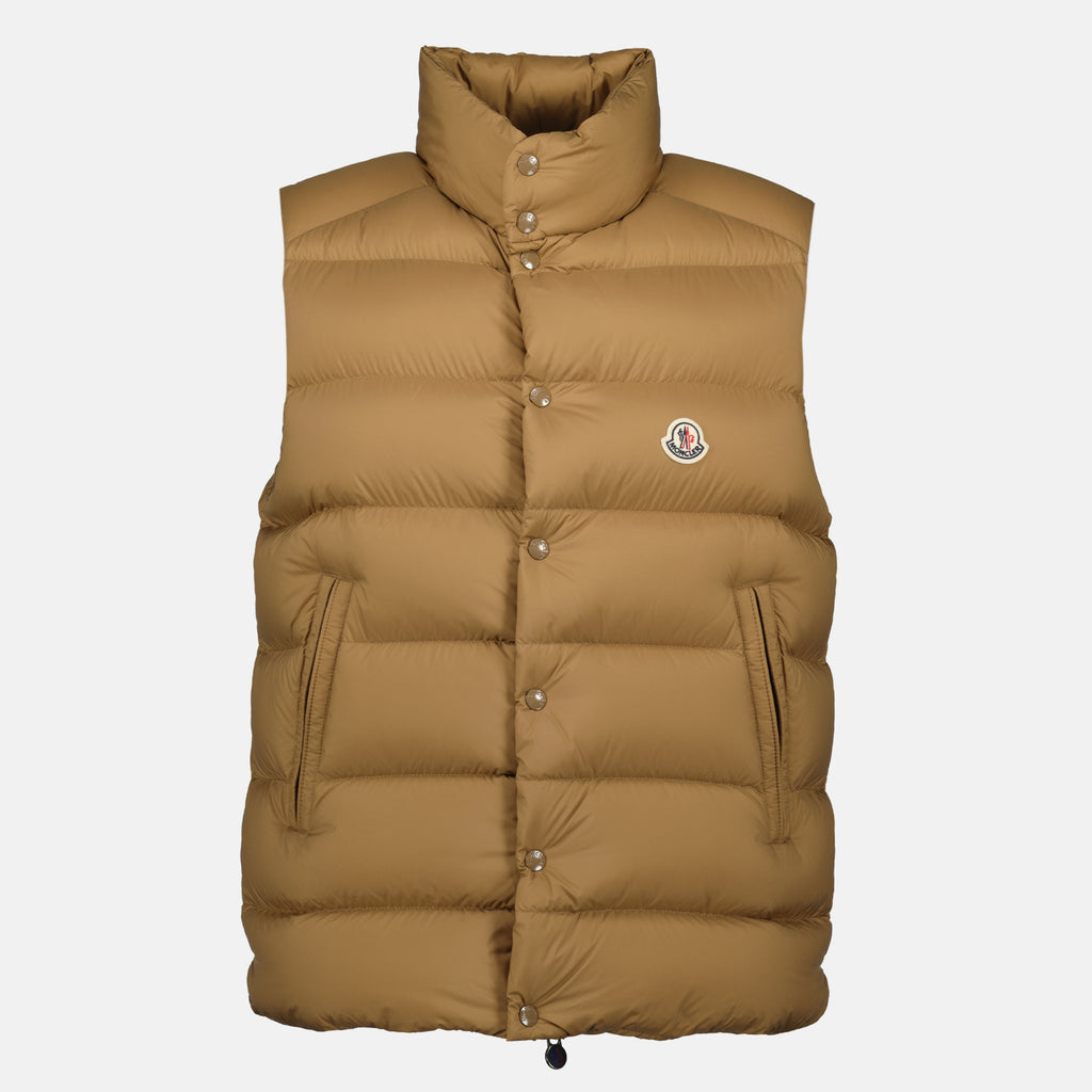 Vestes Doudoune sans manches Tibb Moncler Beige Homme