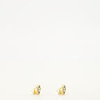 Bijoux 블랙 에나멜 메탈 귀걸이 Miu Miu Noir Femme