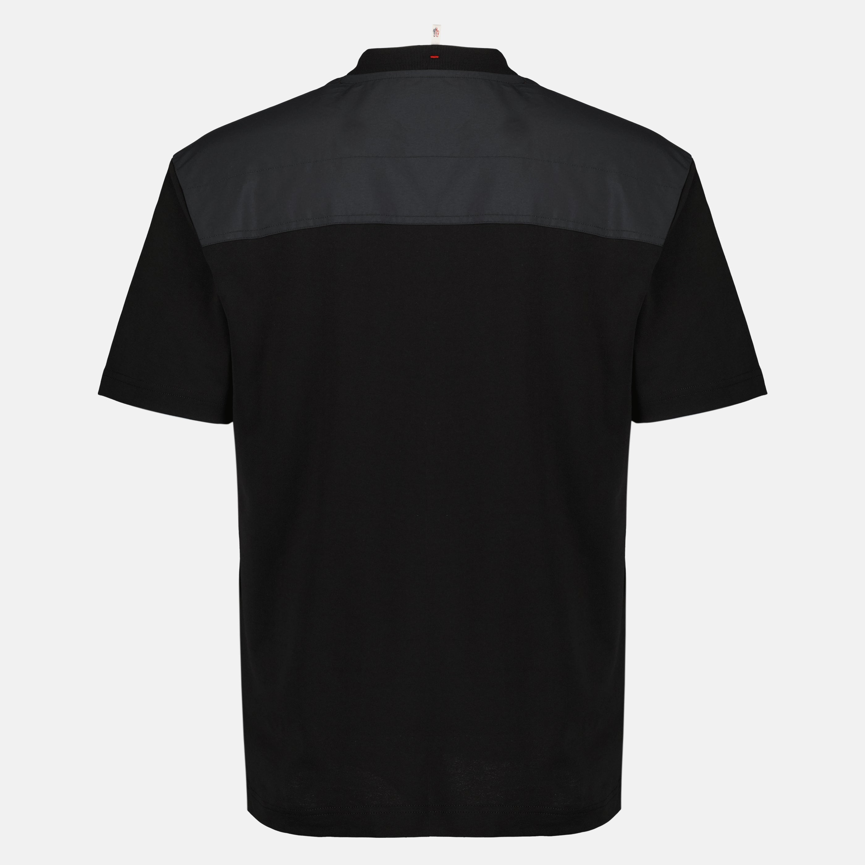 T-shirts T-shirt de Algodão com Bolso Preto Moncler Grenoble Noir Homme