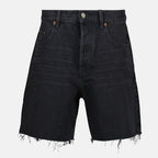 Hosen Denim Bermuda Saint Laurent Schwarz Frauen