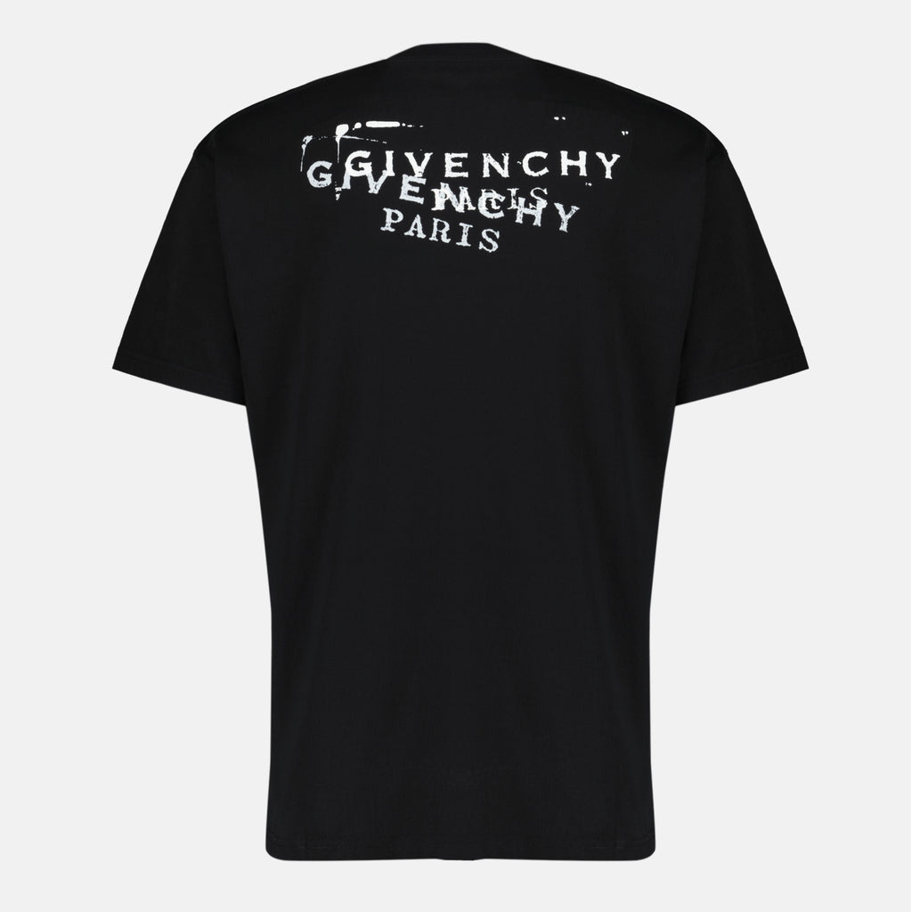 Image de l'article T-shirt Givenchy Stamp noir de la marque Givenchy pour Homme - Saison Printemps-Été 2026 - Vue de Dos