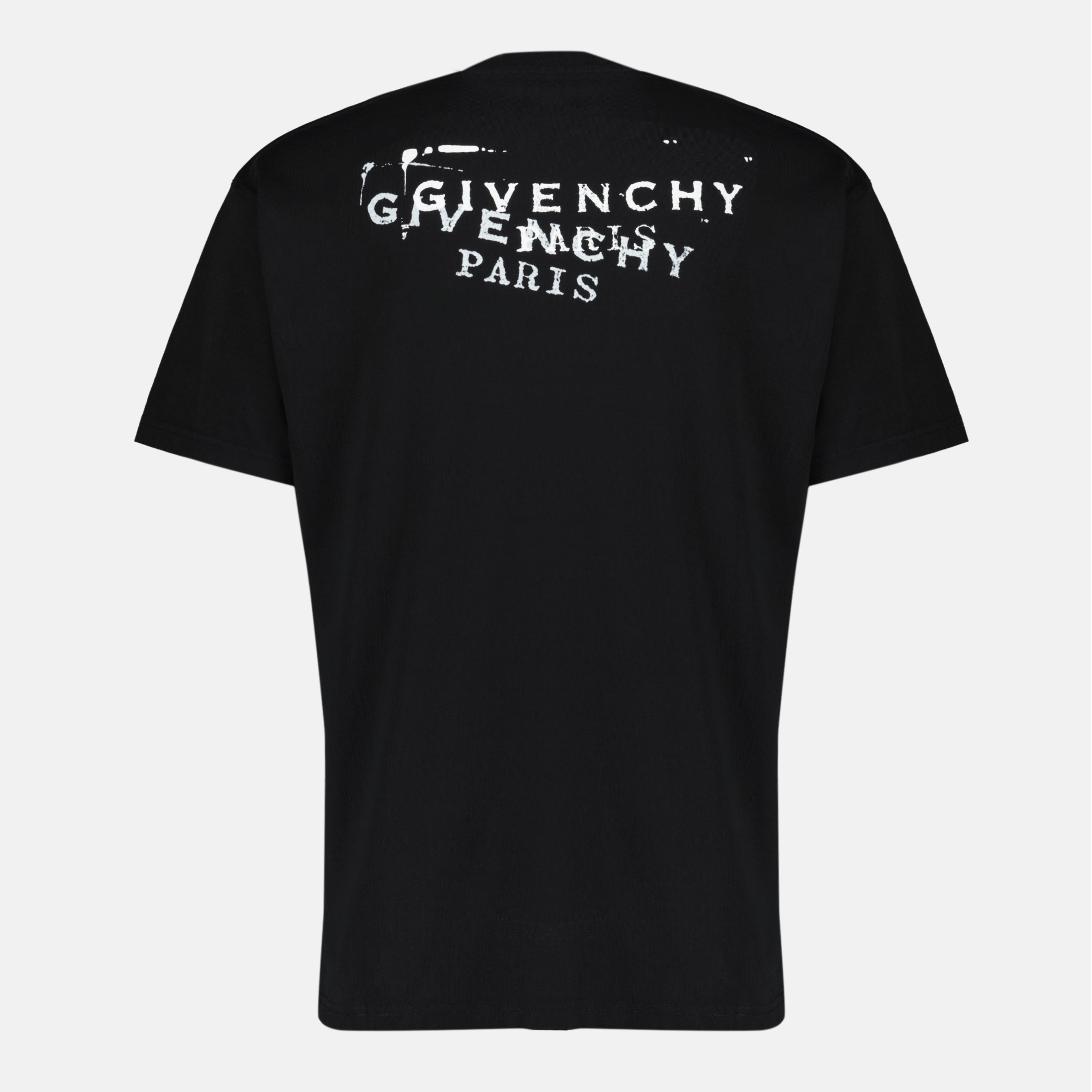 Image de l'article T-shirt Givenchy Stamp noir de la marque Givenchy pour Homme - Saison Printemps-Été 2026 - Vue de Dos
