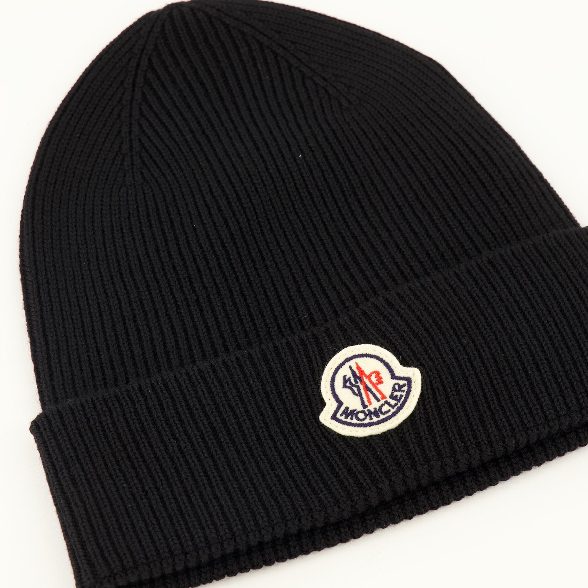 Chapeaux, casquettes et bonnets Bonnet en laine noir Moncler Noir Homme