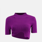 Image of the Top Maparadita purple top by Christopher Esber for Women - Spring-Summer 2026 - Front View
