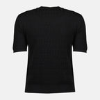 Image de l'article T-shirt FF noir de la marque Fendi pour Femme - Saison Printemps-Été 2026 - Vue de Dos