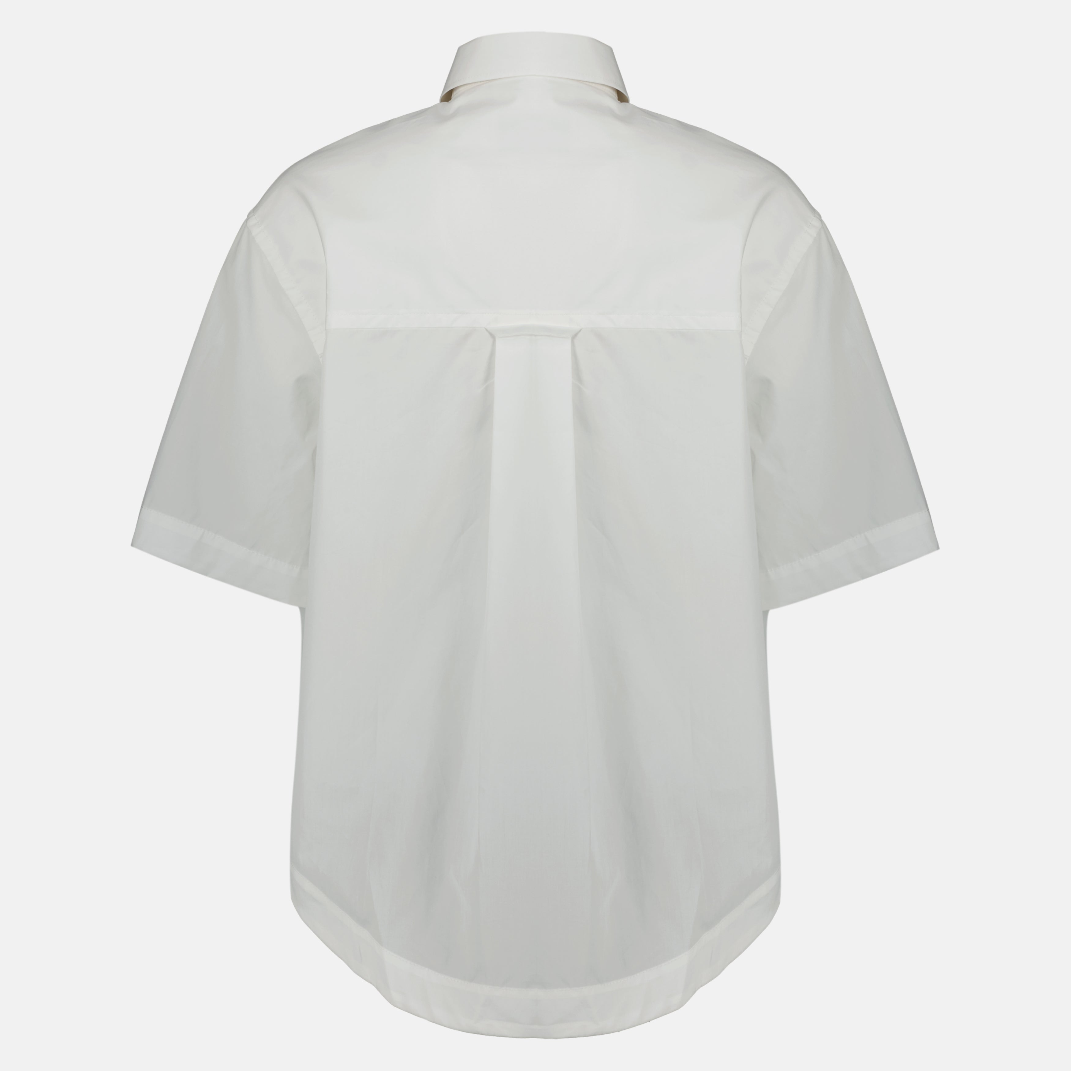 Image de l'article Chemise AMI de coeur blanche en coton de la marque Ami PARIS pour Unisex - Saison Printemps-Été 2026 - Vue de Dos