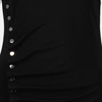 Vestidos Vestido Negro Drapeado Rabanne Negro Femme