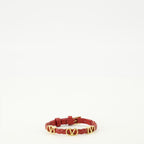 Image de l'article Bracelet en cuir Vlogo rouge de la marque Valentino Garavani pour Femme - Saison Printemps-Été 2026 - Vue de Face