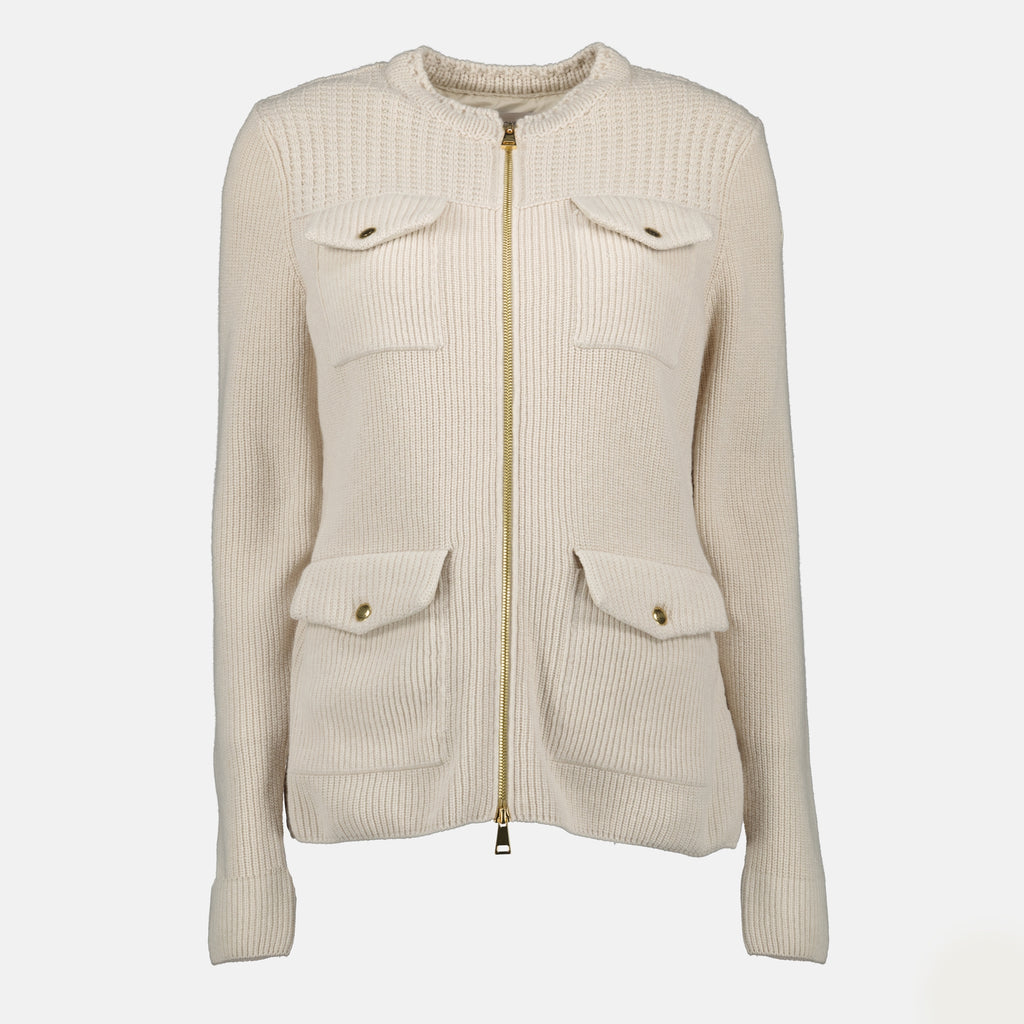 Bild des Moncler Damen-Jackets aus Wollmischung - Herbst-Winter 2025 - Vorderansicht
