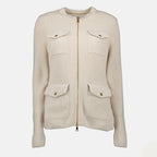 Bild des Moncler Damen-Jackets aus Wollmischung - Herbst-Winter 2025 - Vorderansicht