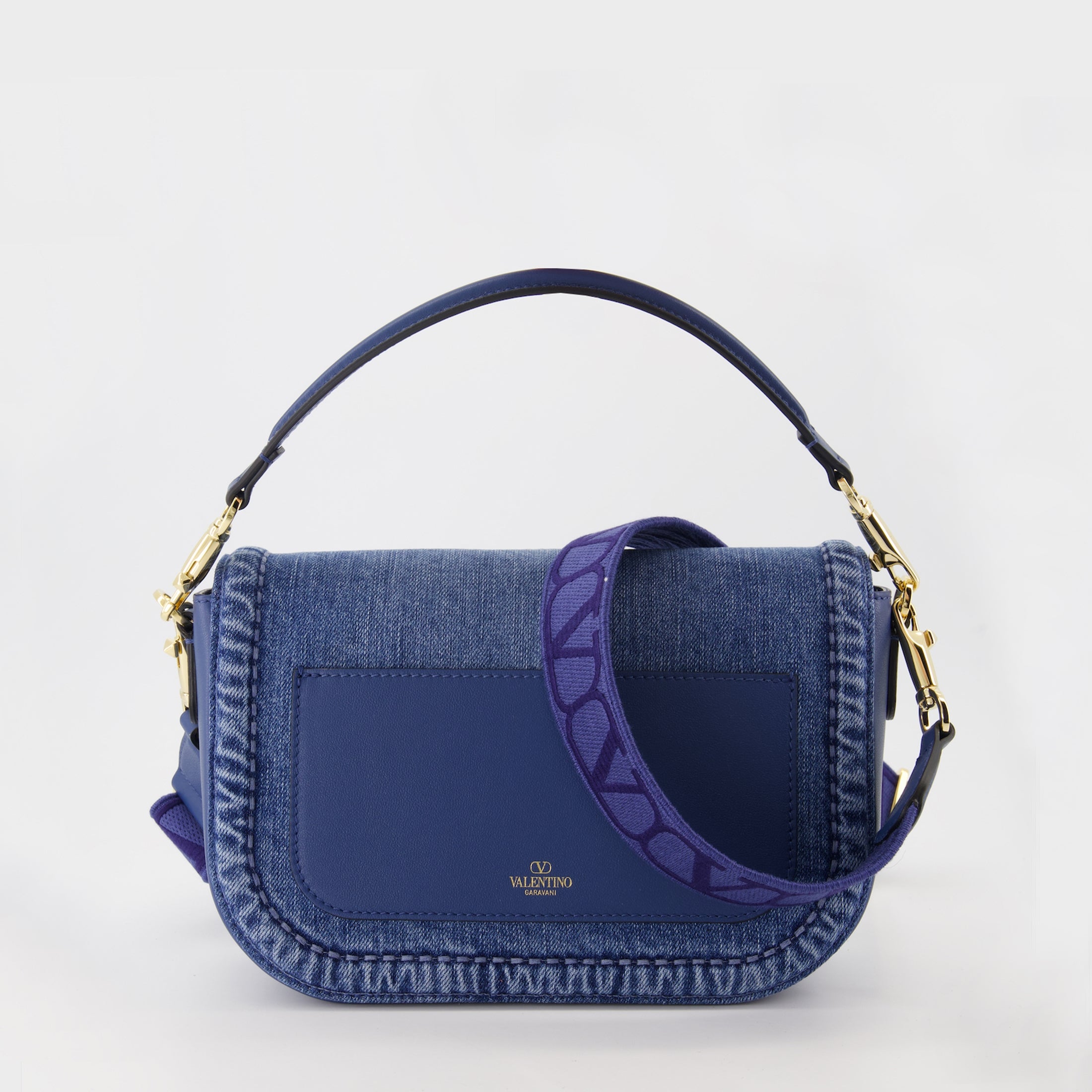Borse a mano e a spalla Sac AllTime en denim Valentino Garavani Blu Femme