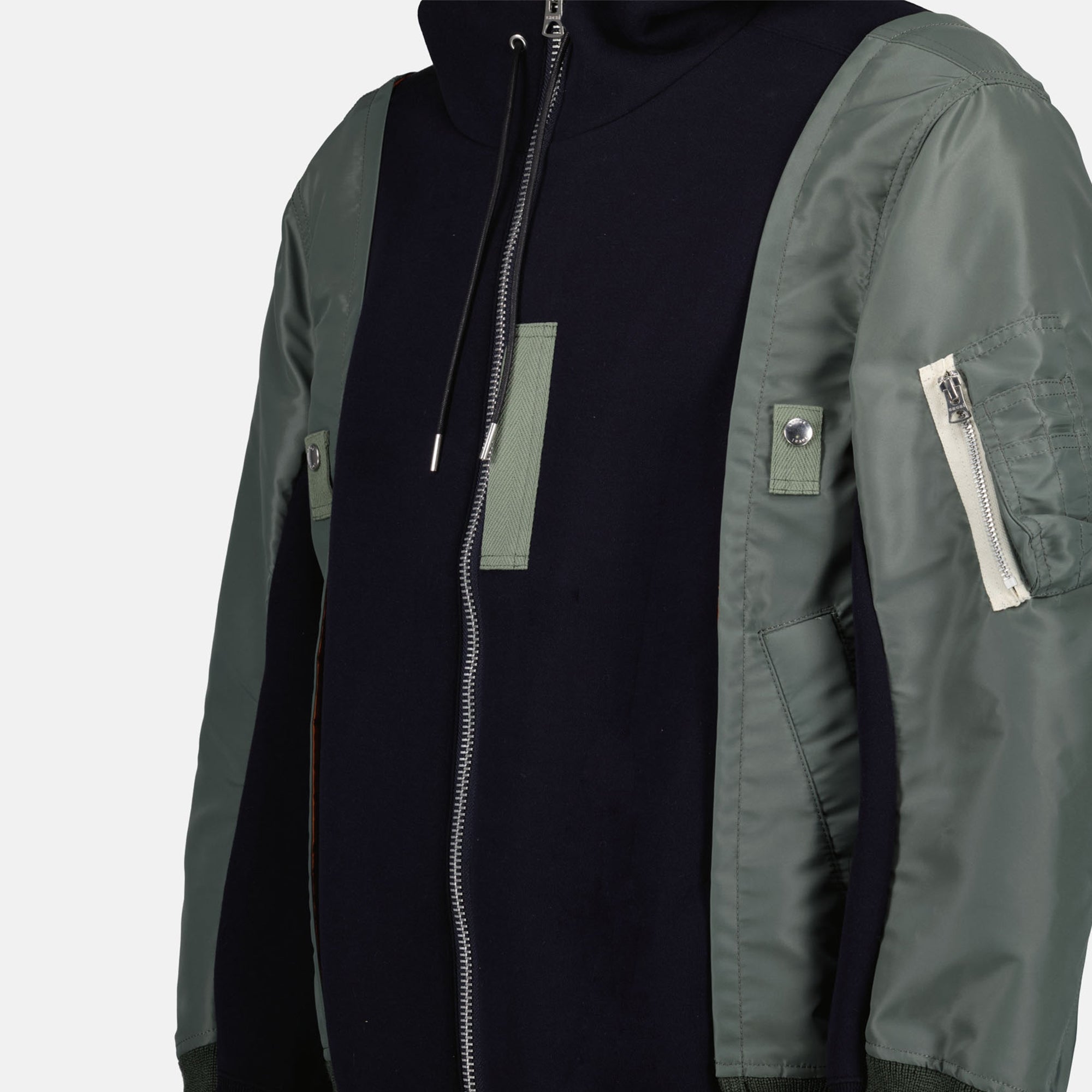 Jackets Two-tone Bombers Sacai Dark blue Men