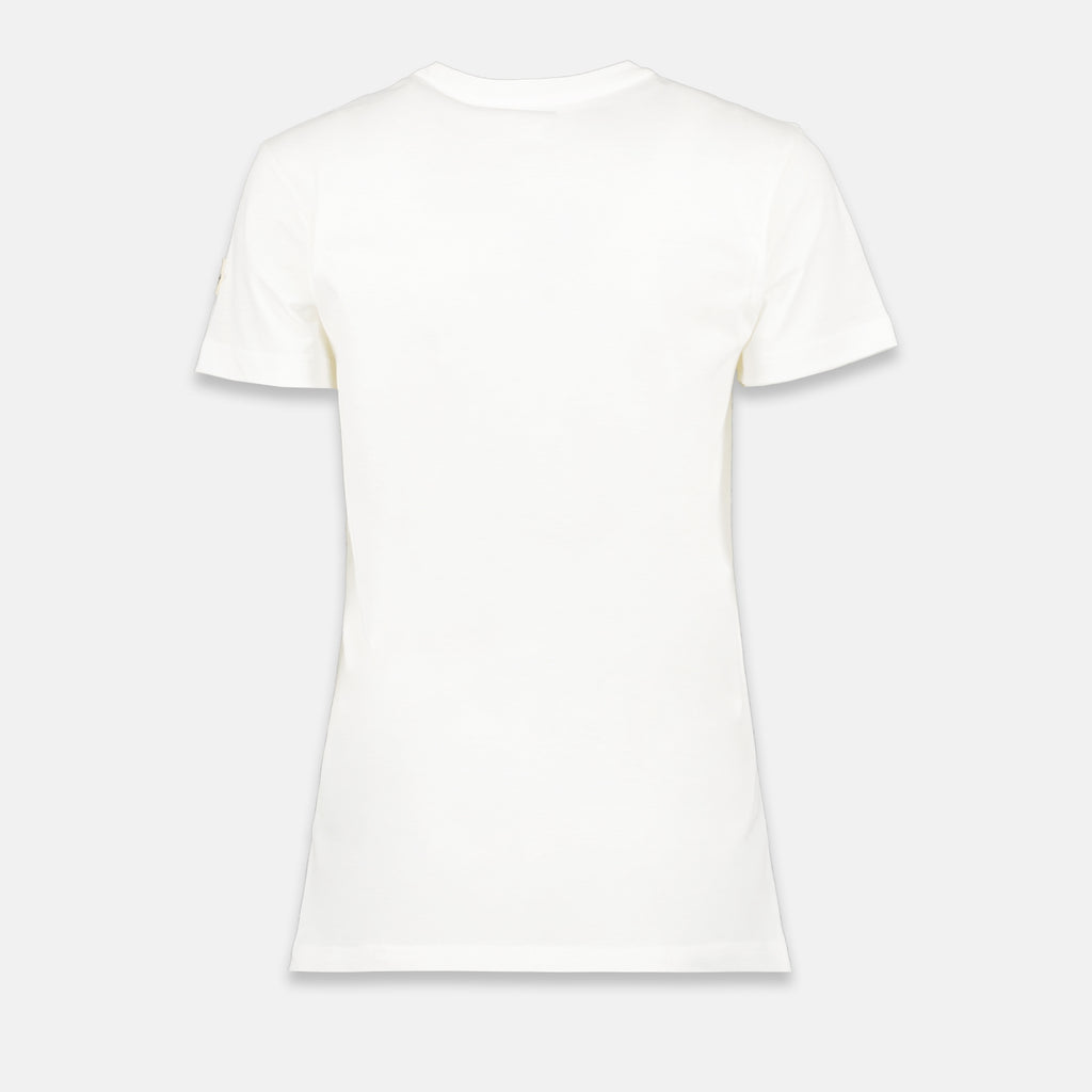 T-Shirts Logo T-Shirt Moncler Weiß Femme