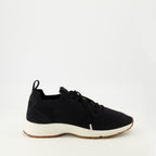 Immagine delle sneakers B80 nere da uomo di Dior - Collezione Autunno-Inverno 2025 - Vista laterale destra