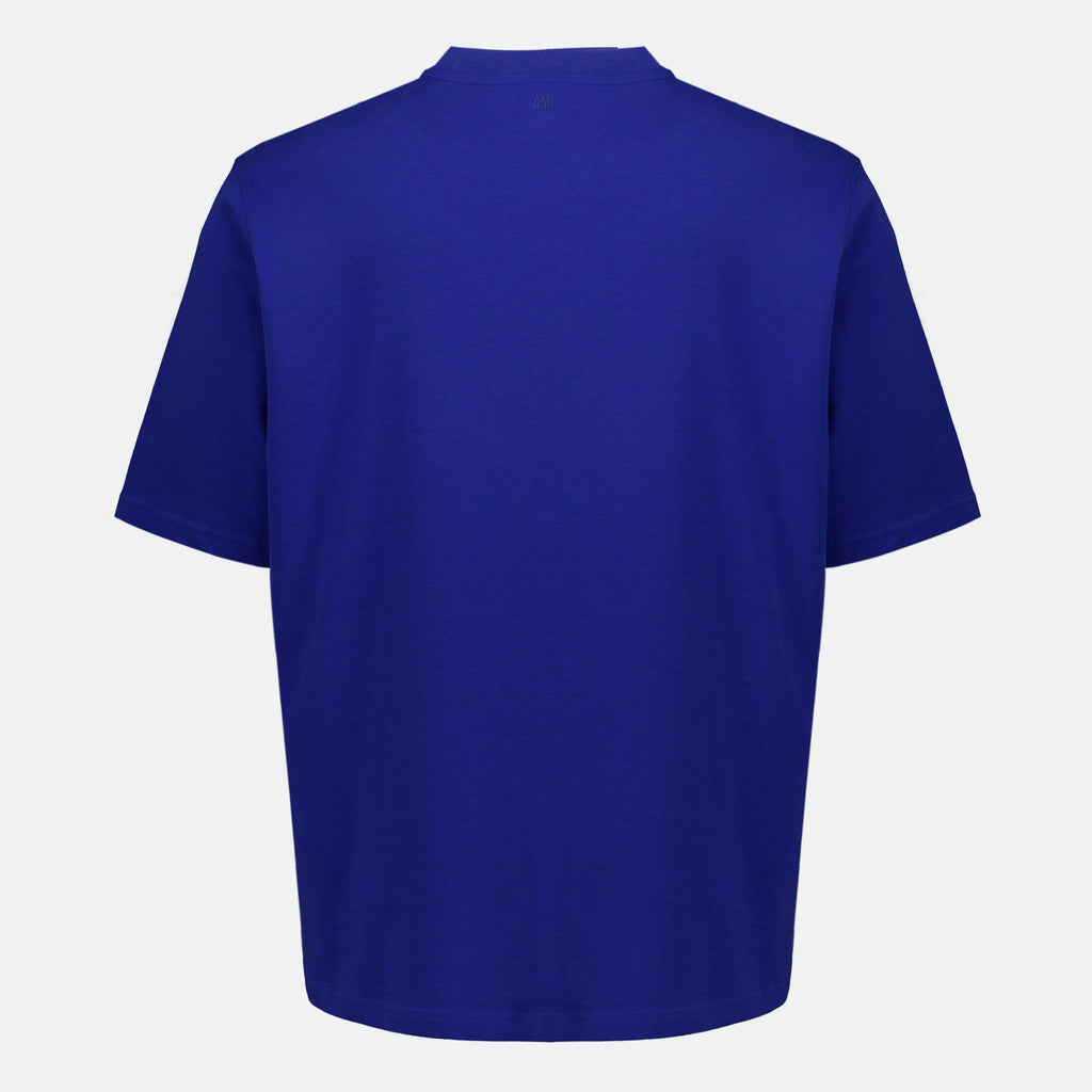T-shirts T-shirt bleu en coton Ami PARIS Bleu Unisexe