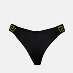 Beachwear Bas de bikini Greca Versace Noir Femme