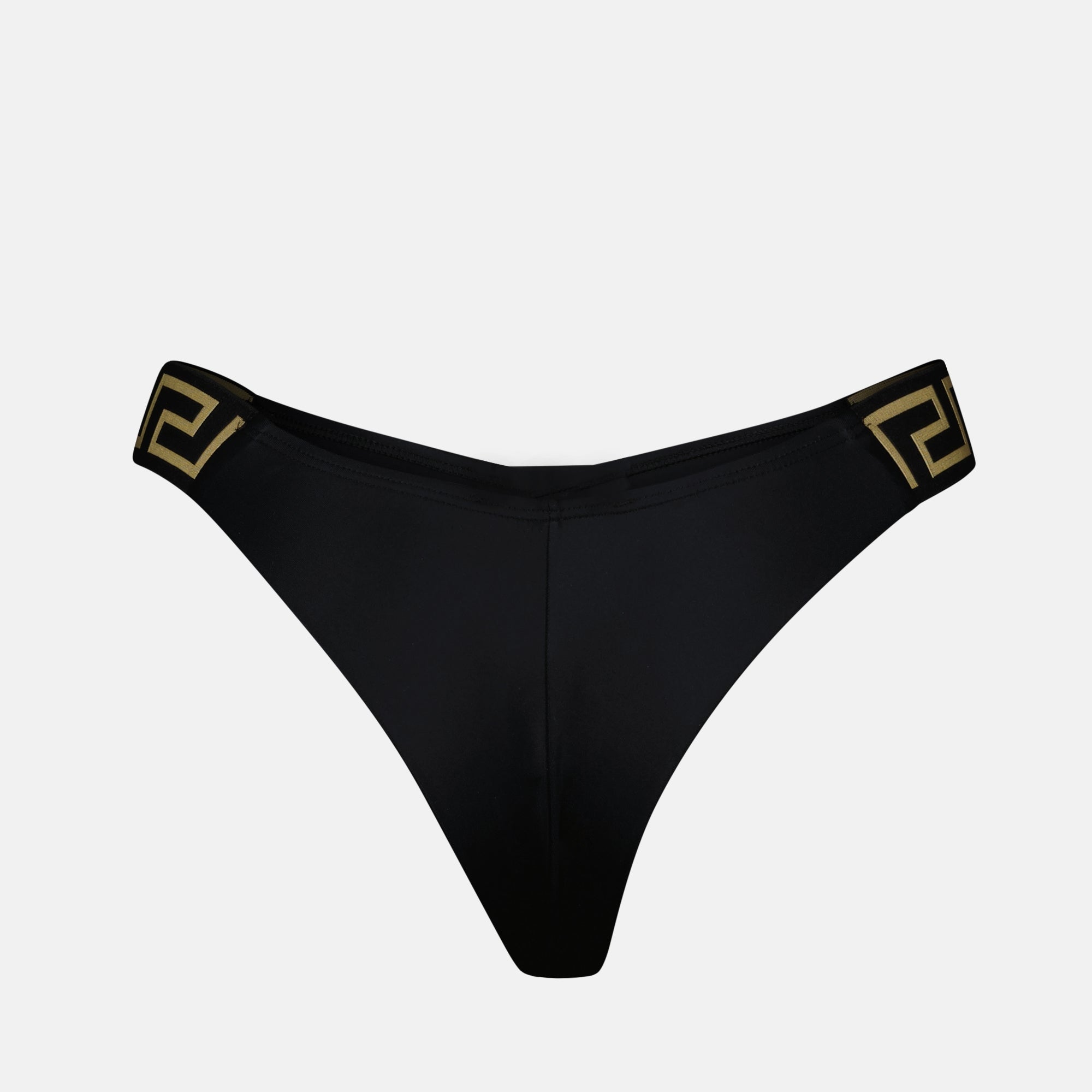 Beachwear Bas de bikini Greca Versace Noir Femme