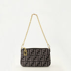 Imagem da bolsa Baguette em denim FF da marca Fendi para Mulher - Outono-Inverno 2025 - Vista Frontal
