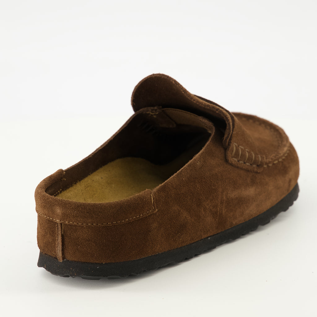 Image de l'article Mules Naples marron de la marque Birkenstock pour Unisex - Saison Printemps-Été 2026 - Vue arrière