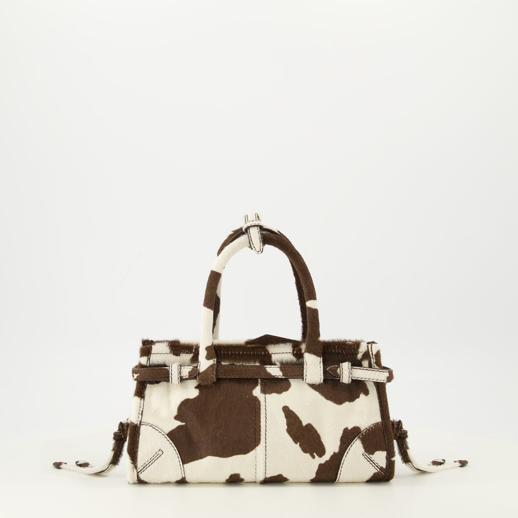 Image de l'article Mini sac Bonnie à imprimé vache de la marque Prada pour Femme - Saison Printemps-Été 2026 - Vue de Dos