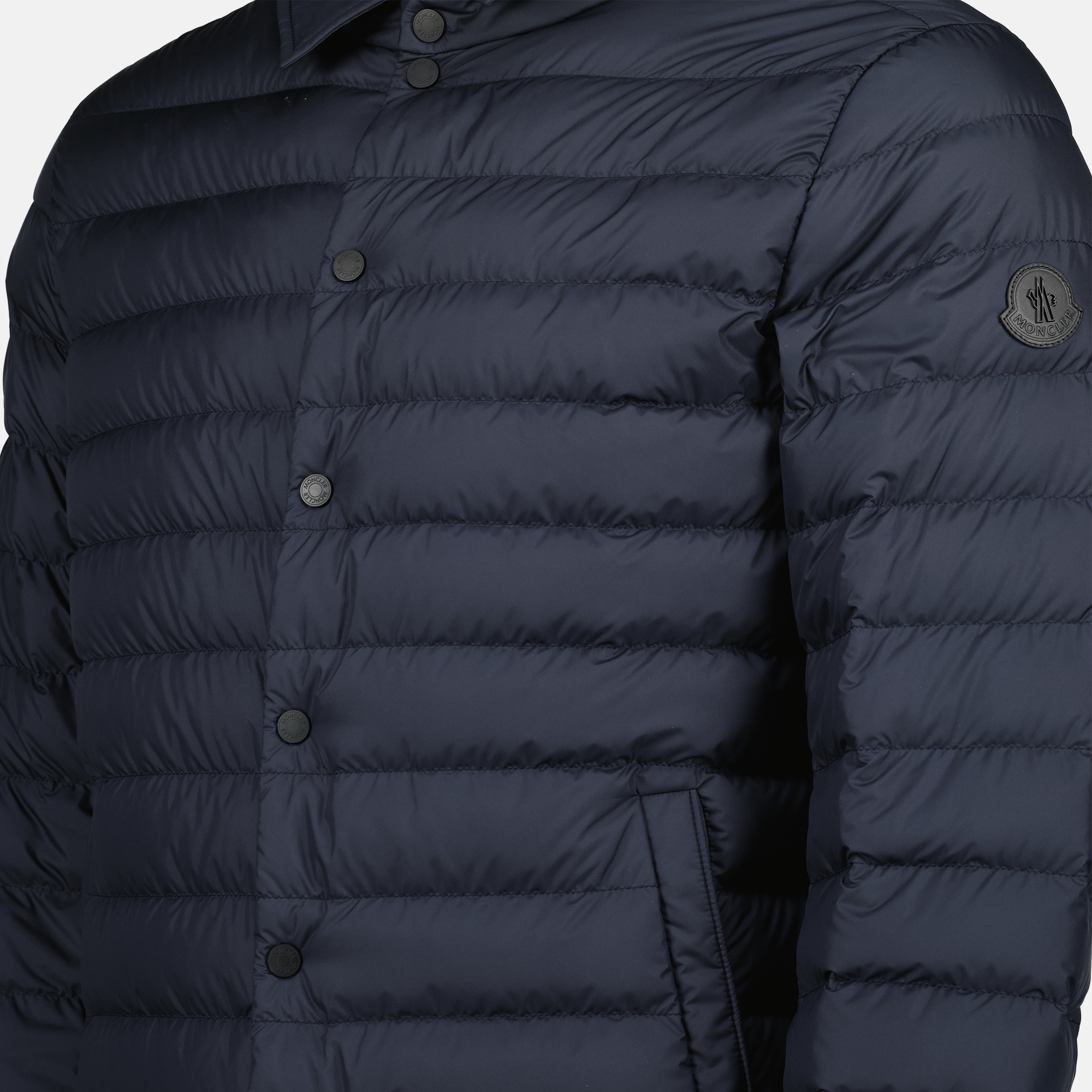 Manteaux Doudoune Bourdon Moncler Bleu foncé Homme