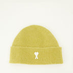 Chapeaux, casquettes et bonnets Ami de coeur Beanie Ami PARIS Jaune Unisexe