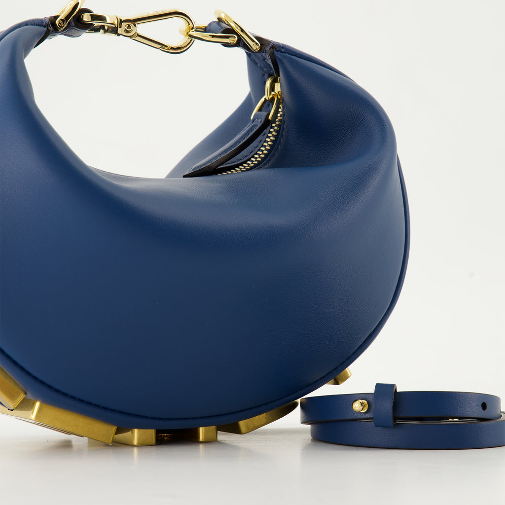 Borse a mano e a spalla Sac Fendigraphy mini Fendi Blu Femme