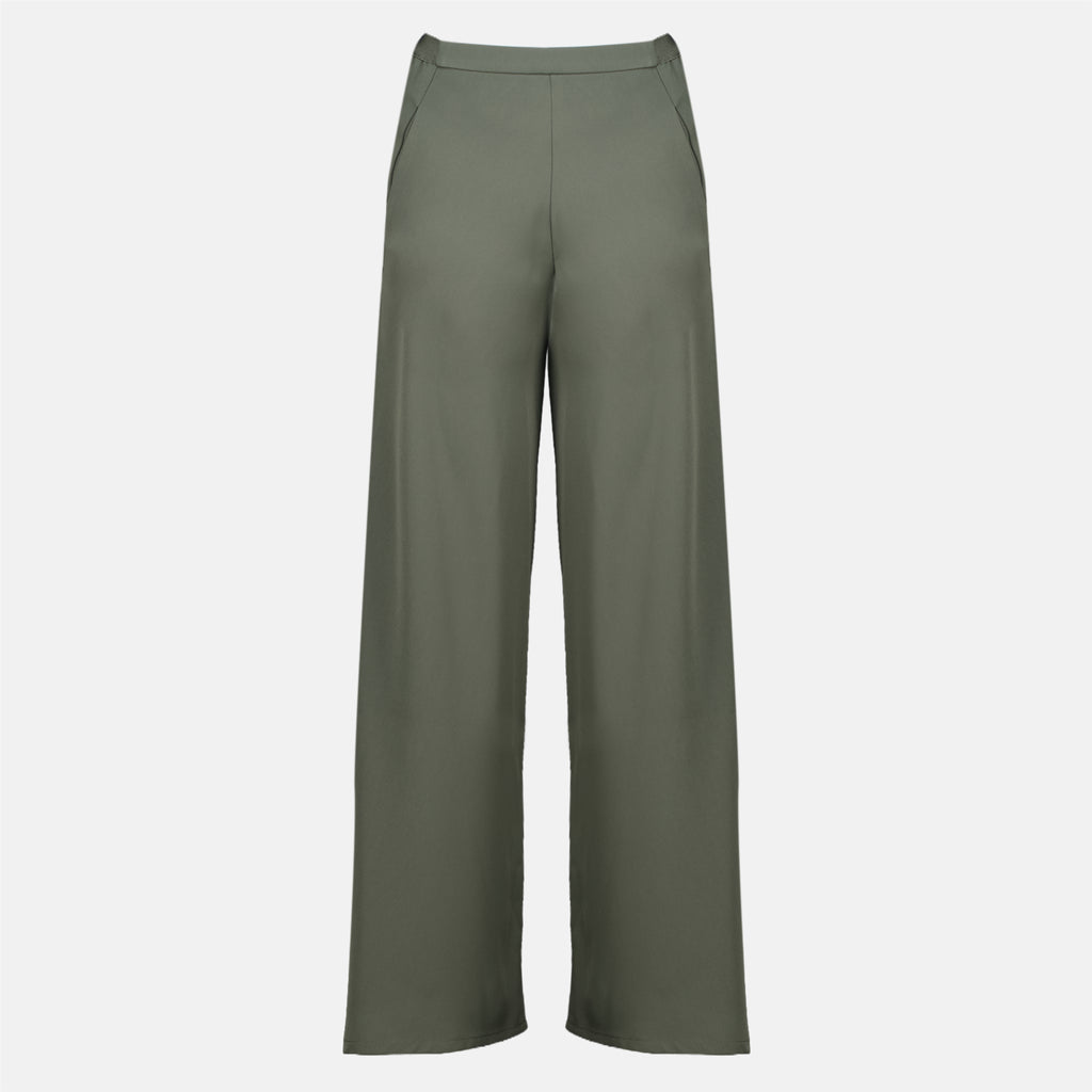 Pantalons Pantalon kaki en crêpe Christopher Esber Vert Femme
