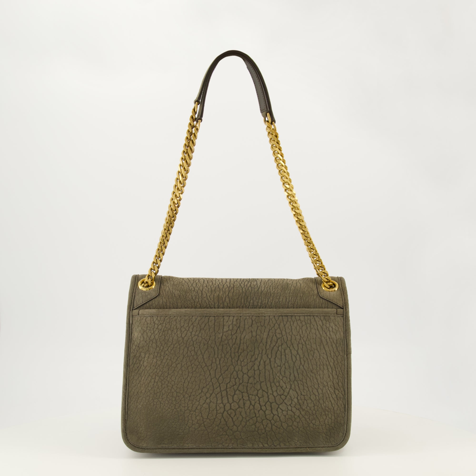 Sacs bandoulière Sac Niki en cuir effet croco marron Saint Laurent Kaki Femme