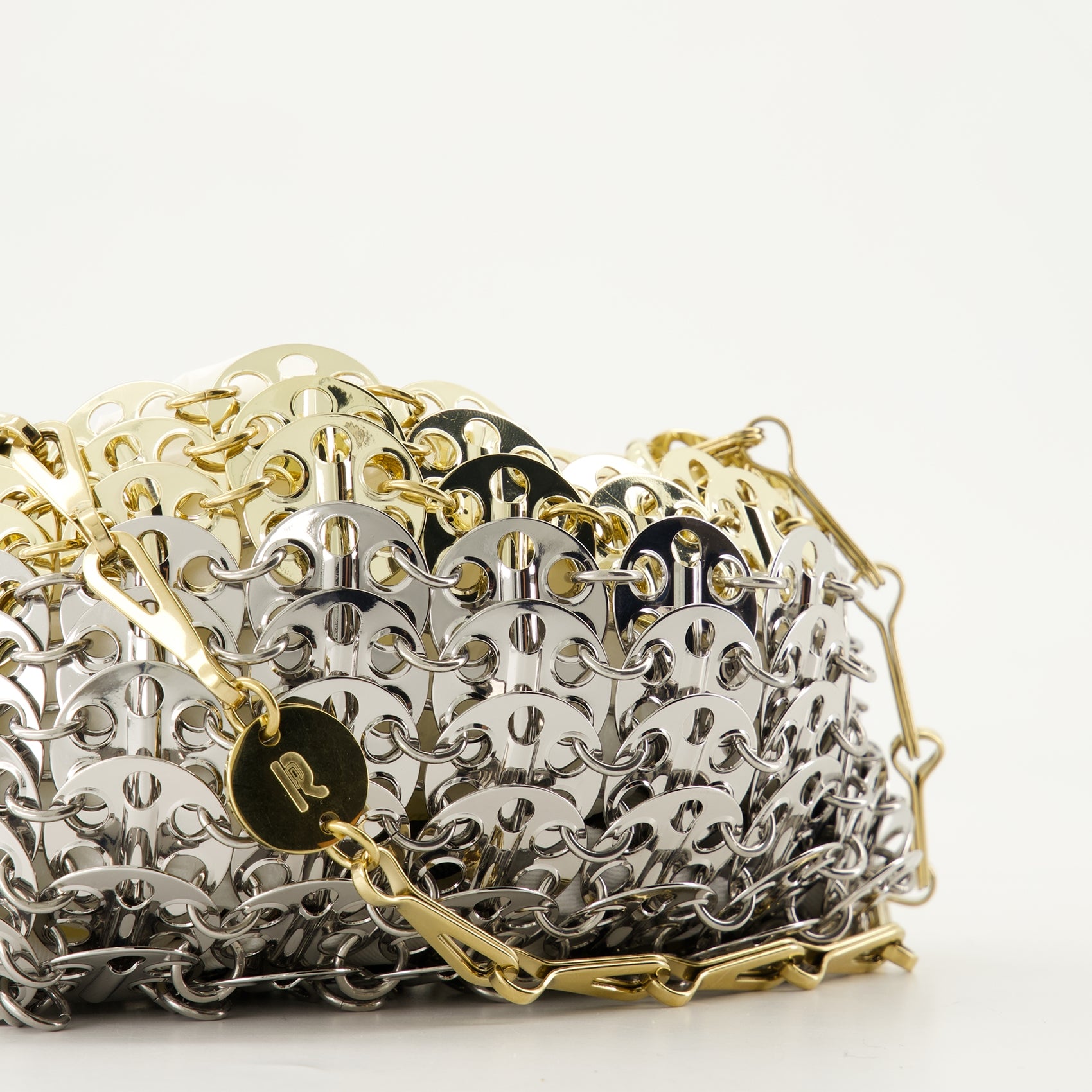 Sacs à main et épaule Sac Iconic 1969 nano Rabanne Argenté Femme