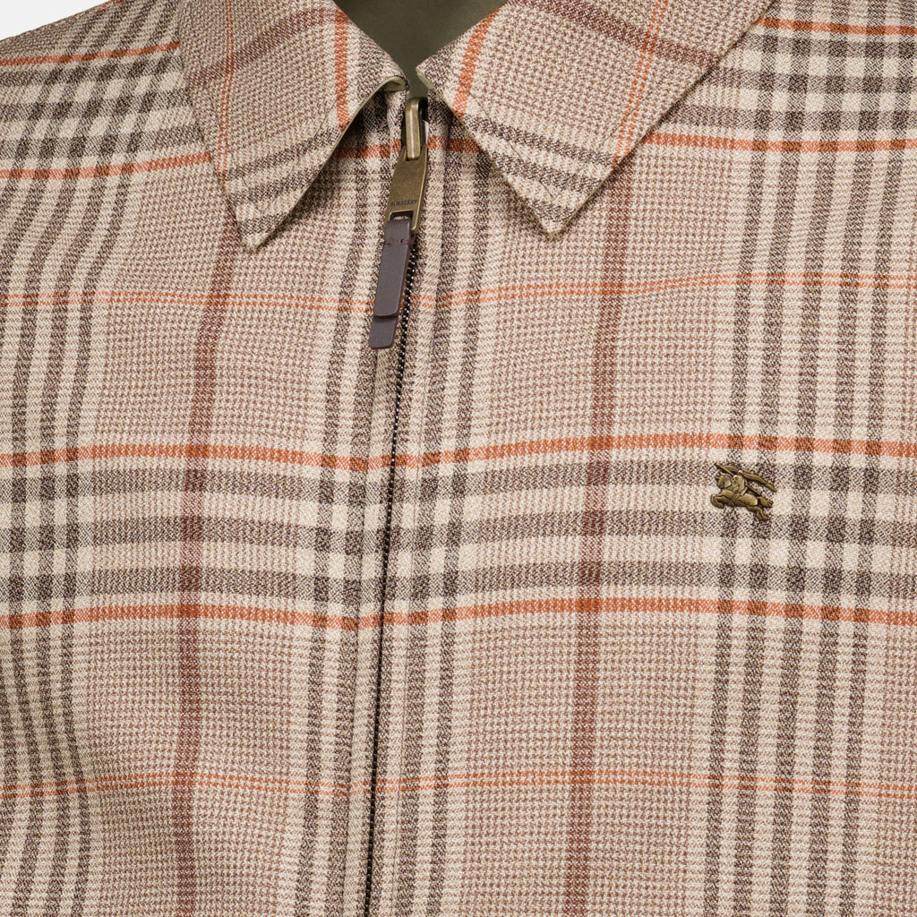 Vestes Casaco Harrington Reversível Burberry Beige Homme