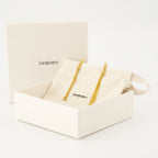 Image de l'article Boucles d'oreilles Cassandre à pompom de la marque Saint Laurent pour Femme - Saison Automne-Hiver 2025 - Vue détaillée_3