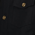 Camicie Surchemise en laine Versace Nero Homme