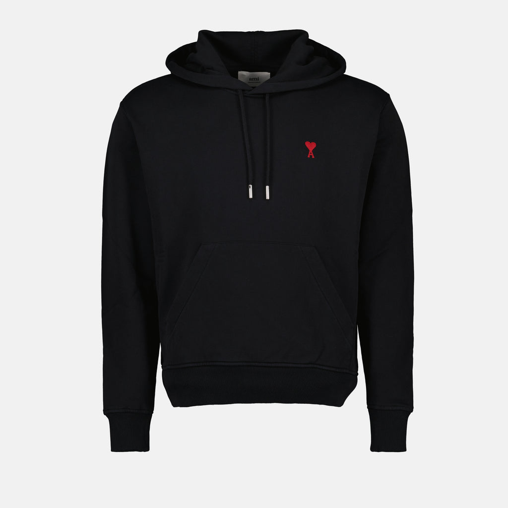 Sweatshirts Sweat à capuche AMI de Coeur Ami PARIS Noir Unisexe